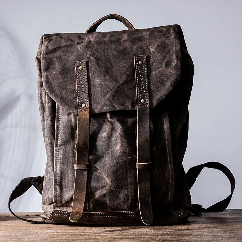 Vintage Canvas Backpack for men Travel Bag for men - imessengerbags