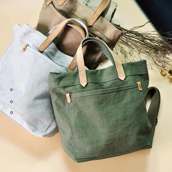 Minimalist Mens Womens Canvas Small Shoulder Tote Bag Messenger Bag Handbag Canvas Side Bag For Men Women - imessengerbags
