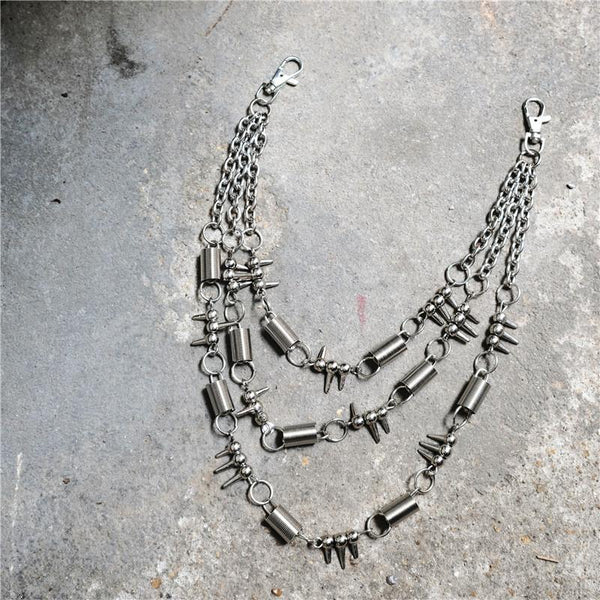 Badass Punk Mens Triple Layer Mens Wallet Chain Pants Chain Jeans Chain Jean Chain For Men - imessengerbags