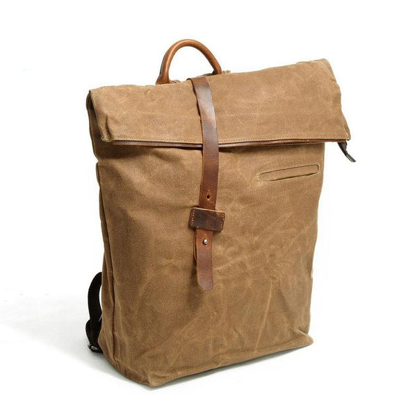 Badass Canvas Mens Travel Backpack Canvas School Backpack Laptop Backpack for Men - imessengerbags