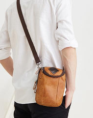 Leather Cell Phone Holsters Belt Pouches for Men Waist Bag BELT BAG Shoulder Bag For Men - imessengerbags
