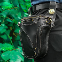 Leather Belt Pouch Mens Small Cases Waist Bag Hip Pack Belt Bag Fanny Pack Bumbag for Men - imessengerbags