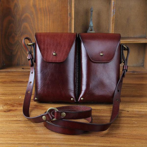 Leather Belt Pouch Mens Small Cases Waist Bag Hip Pack Belt Bag Fanny Pack Bumbag for Men - imessengerbags