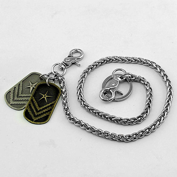 Cool Silver Tag Men's Pants Chain Biker Wallet Chain Jeans Chain Jean Chain Wallet Chain For Men - imessengerbags