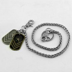 Cool Silver Tag Men's Pants Chain Biker Wallet Chain Jeans Chain Jean Chain Wallet Chain For Men - imessengerbags