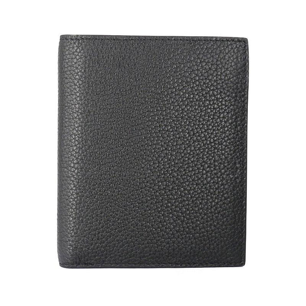 Black Leather Mens Slim Bifold Small Wallet Front Pocket Wallet Small Wallet for Men - imessengerbags