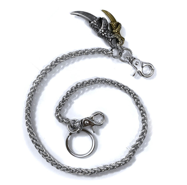 Badass Silver Eagle Claw Wallet Chain Punk Pants Chain Biker Wallet Chain For Men - imessengerbags