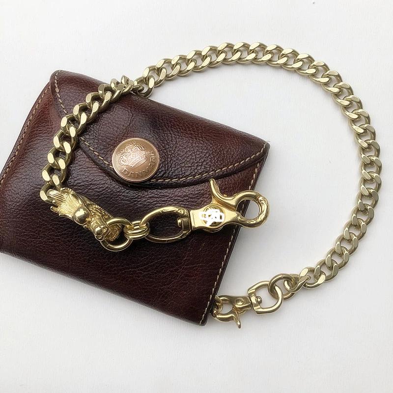 Cool Men's Brass Chinese Dragon 18'' Pants Chains Biker Wallet Chain For Men - imessengerbags