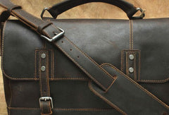 Black Cool Leather Messenger Bag Handbag Shoulder Bag For Men - imessengerbags