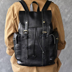 Black Leather Mens 15