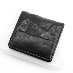 Leather Mens Front Pocket Wallet Small Wallet Slim Wallet Card Wallet for Men - imessengerbags