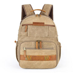 GREEN LARGE CANVAS WATERPROOF MENS CANON CAMERA BACKPACK NIKON CAMERA BAG DSLR CAMERA BAG FOR MEN - imessengerbags