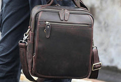 VINTAGE LEATHER MENS Camera Bag Small Cool SHOULDER BAG HANDBAG FOR MEN