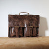 Genuine Leather Mens Cool Messenger Bag Briefcase Work Bag Laptop Bag for men