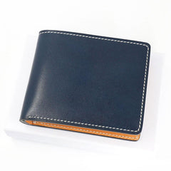 Leather Mens Small Wallet Slim Wallet Front Pocket Wallet Card Wallet for Men