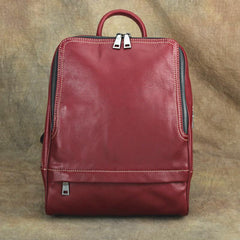 Vintage Leather Men's Backpack 13'' Laptop Backpack School Backpack For Men - imessengerbags