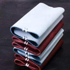 Handmade Leather Mens billfold Wallet Cool Leather Wallet Slim Wallet for Men Women - imessengerbags