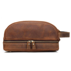 Cool Leather Mens Work Clutch Bag Wristlet Bag Clutch Handbag For Men - imessengerbags