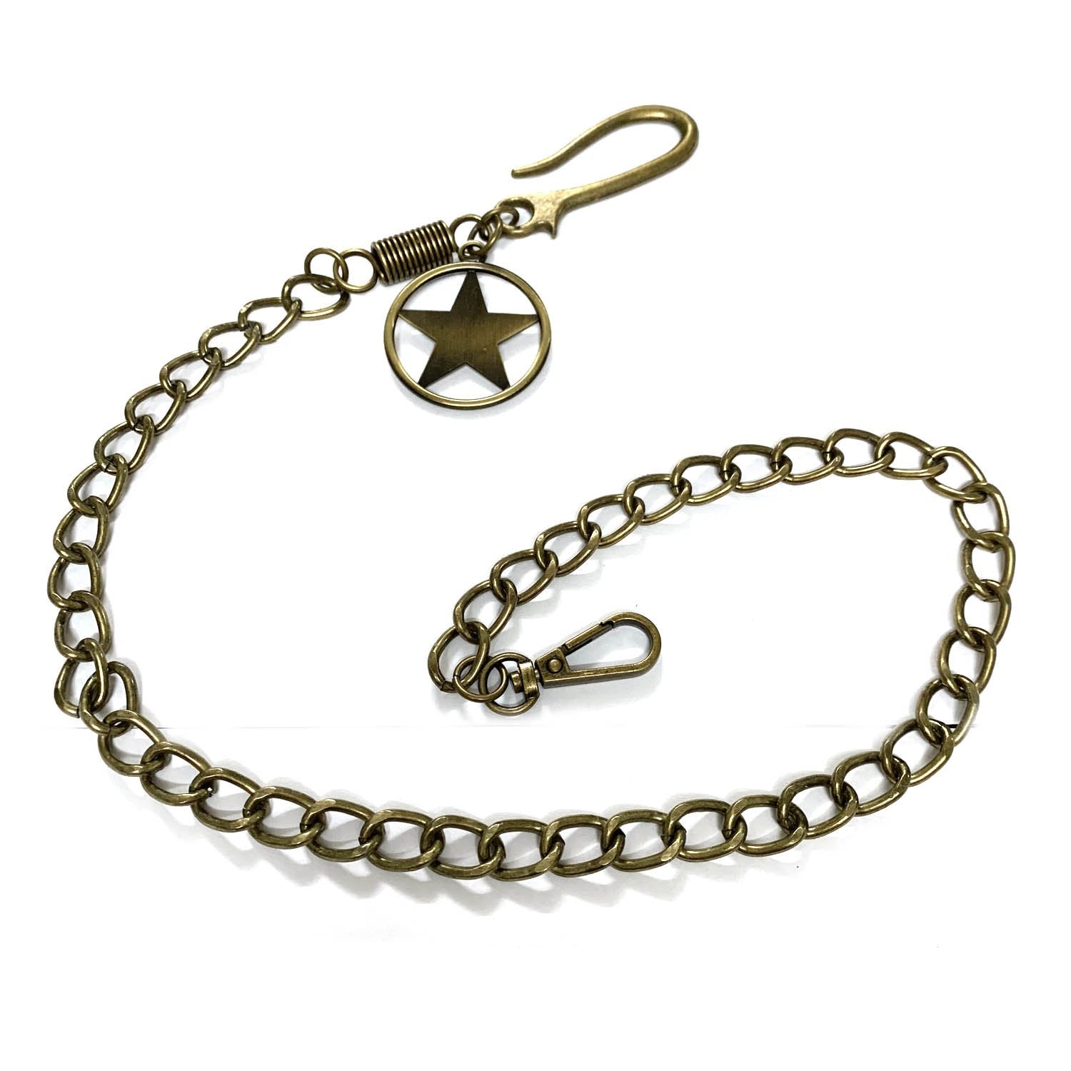 Brass Star Fashion Wallet Chain Punk Pants Chain Gold Wallet Chain Long Key Chain For Men - imessengerbags