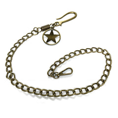 Brass Star Fashion Wallet Chain Punk Pants Chain Gold Wallet Chain Long Key Chain For Men - imessengerbags