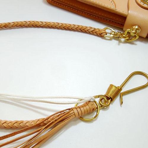 Leather Braided Biker Trucker Wallet Chain Hook for Chain Wallet Biker Wallet Trucker Wallet - imessengerbags