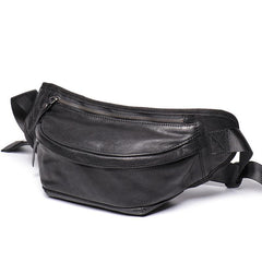 Brown MENS LEATHER 8 inches FANNY PACK Black Chest Bag BUMBAG Bag WAIST Bag For Men