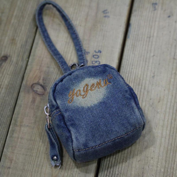 Denim Jean Womens Mens Mobile Bag Wristlet Bags Jean Blue Clutch Purse For Women