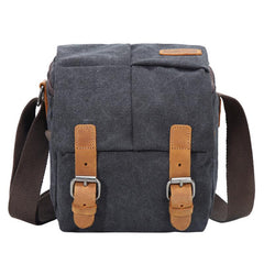 Brown CANVAS WATERPROOF MENS Small Side CAMERA Bag LARGE NIKON CAMERA BAG Gray DSLR CAMERA BAG FOR MEN - imessengerbags