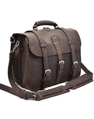 Leather Men Large Briefcase Handbag Travel Bag Messenger Bag For Men - imessengerbags