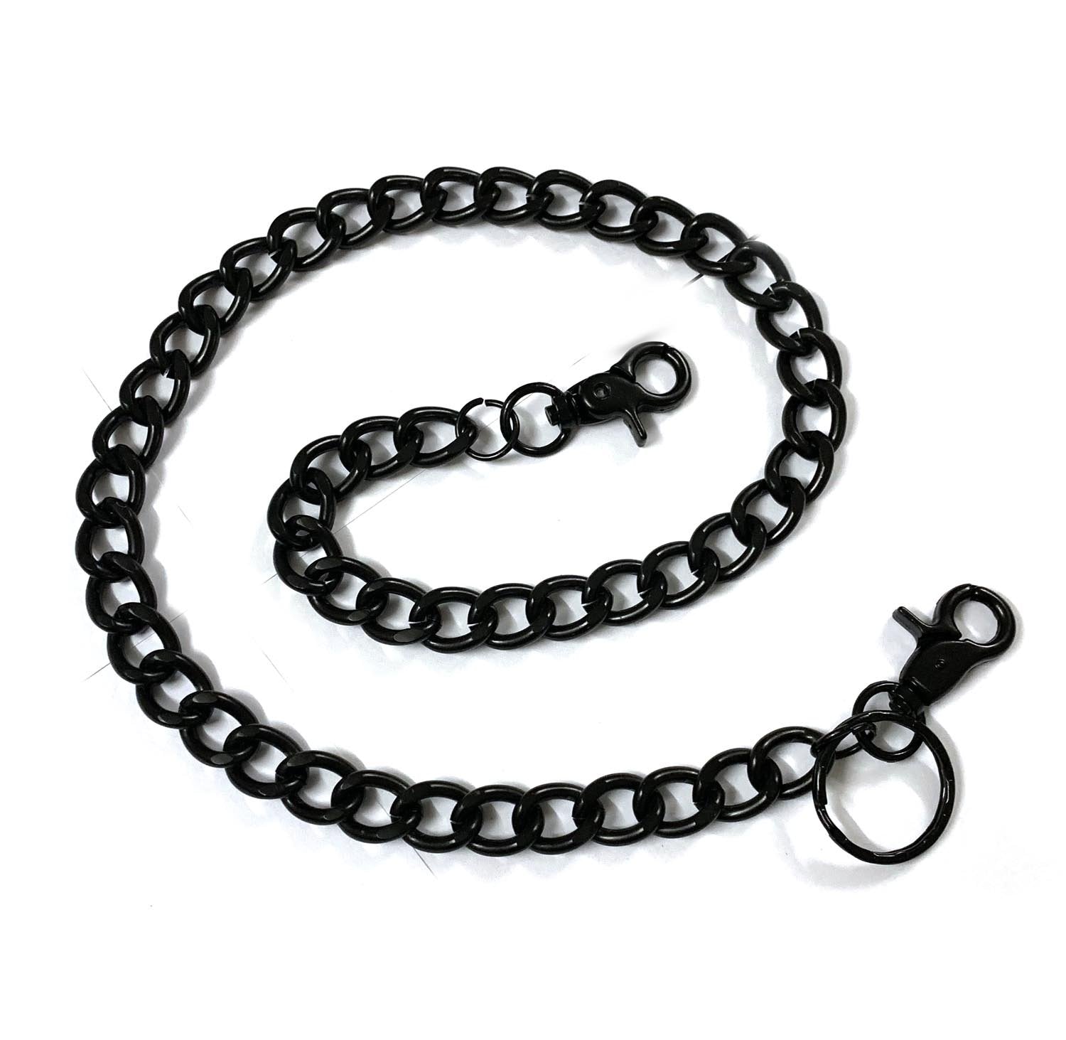 Cool Black Mens Biker Wallet Chain Punk Pants Chain Long Black Wallet Chain For Men - imessengerbags