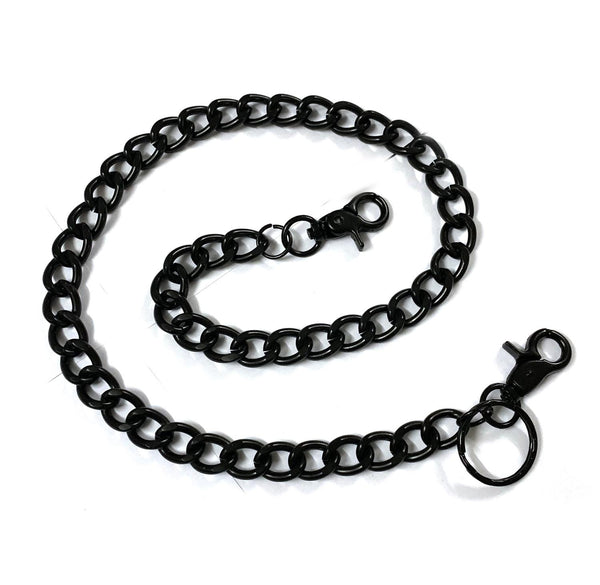 Cool Black Mens Biker Wallet Chain Punk Pants Chain Long Black Wallet Chain For Men - imessengerbags