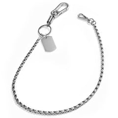 Cool Silver Long Biker Wallet Chain Pants Chain STAINLESS STEEL Jeans Chain Jean Chain Wallet Chain For Men - imessengerbags