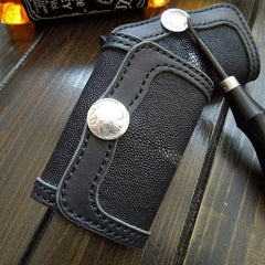 Handmade Leather Mens Cool Key Wallet Car Key Holder Car Key Case for Camel Men - imessengerbags
