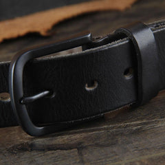 Genuine Leather Punk Rock Biker Trucker Mens Belt Men Black Coffee Belt for Men