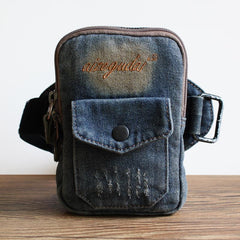 Blue Jean Cell Phone HOLSTER Arm Pouches for Men Arm Bags Arm HOLSTER For Men - imessengerbags