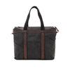 Fashion Canvas Leather Mens Black Briefcase Computer Bag Work Bag Handbag For Men