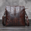 Cool Coffee Small Leather Mens Messenger Bag Shoulder Bag for Men - imessengerbags