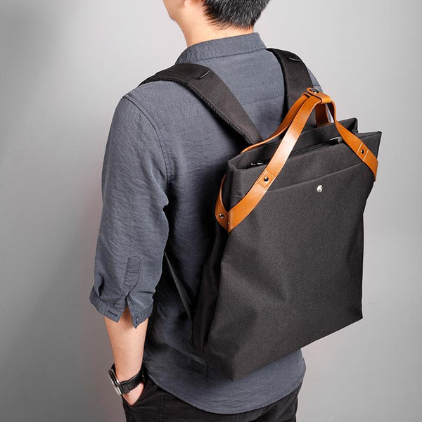 Cool Polyester Cloth PVC Men's Travel Backpack Large Briefcase Computer Handbag For Men - imessengerbags