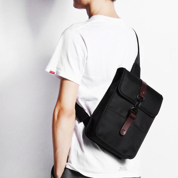 Nylon Cloth Casual Men's Sling Bag One Shoulder Backpack Chest Bag For Men - imessengerbags