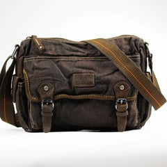 Denim Coffee Mens 10 inches Messenger Bag Dark Green Jean Postman Bag Courier Bag For Men - imessengerbags