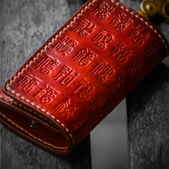 Handmade Leather Tooled Mens Cool Car Key Wallet Car Key Holder Car KeyChain for Men - imessengerbags