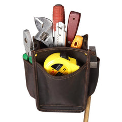 Cool Men's Leather Tool Pouch electrician tool bag Belt Pouch For Men - imessengerbags