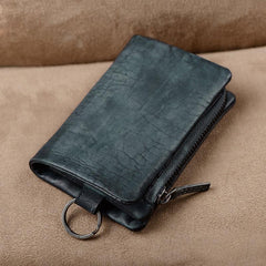 Handmade Mens Cool Leather Small KeyChain Wallet Men Small Wallet for Men - imessengerbags