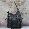Blue Denim Mens Casual Large Square Messenger Bags Jean Postman Bag Courier Bag For Men - imessengerbags