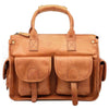 Vintage Light Brown Mens Leather Briefcase Work Handbag Brown 13'' Computer Briefcase For Men - imessengerbags