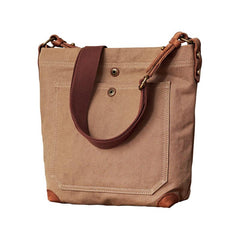 Cool Canvas Mens Womens Green Side Bag 12 inches Canvas Messenger Bags Courier Bag for Men Women - imessengerbags