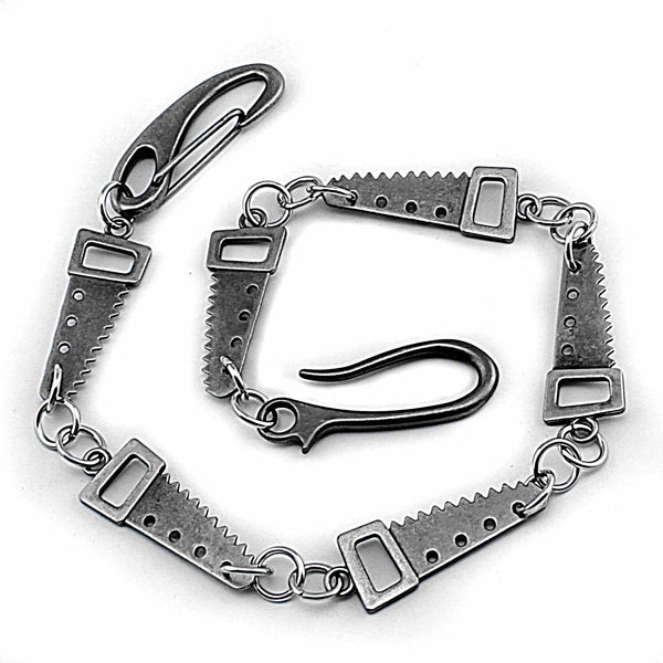 Cool SAW Silver Punk Pants Chain Wallet Chain Jeans Chain Jean Chain Biker Wallet Chain For Men - imessengerbags