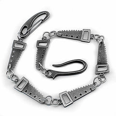 Cool SAW Silver Punk Pants Chain Wallet Chain Jeans Chain Jean Chain Biker Wallet Chain For Men - imessengerbags