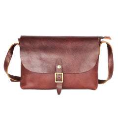 Black Leather Mens Casual Small Postman Bag Courier Bags Coffee Messenger Bag For Men - imessengerbags