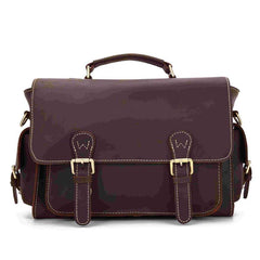 Vintage Leather Men's Shoulder Camera Bag Shoulder SLR Side Bag For Men - imessengerbags